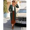 imageGRACE KARIN Womens 2025 Trendy Long Cardigans Sweater Lightweight Open Front Long Sleeve Maxi Duster Coats with PocketsArmy Green