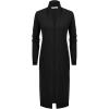 imageGRACE KARIN Womens 2025 Trendy Long Cardigans Sweater Lightweight Open Front Long Sleeve Maxi Duster Coats with PocketsBlack