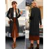imageGRACE KARIN Womens 2025 Trendy Long Cardigans Sweater Lightweight Open Front Long Sleeve Maxi Duster Coats with PocketsBlack
