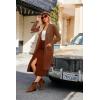 imageGRACE KARIN Womens 2025 Trendy Long Cardigans Sweater Lightweight Open Front Long Sleeve Maxi Duster Coats with PocketsBrown