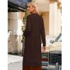 imageGRACE KARIN Womens 2025 Trendy Long Cardigans Sweater Lightweight Open Front Long Sleeve Maxi Duster Coats with PocketsCoffee Brown