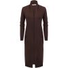 imageGRACE KARIN Womens 2025 Trendy Long Cardigans Sweater Lightweight Open Front Long Sleeve Maxi Duster Coats with PocketsCoffee Brown