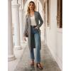 imageGRACE KARIN Womens 2025 Trendy Long Cardigans Sweater Lightweight Open Front Long Sleeve Maxi Duster Coats with PocketsDark Grey