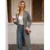 imageGRACE KARIN Womens 2025 Trendy Long Cardigans Sweater Lightweight Open Front Long Sleeve Maxi Duster Coats with PocketsDark Grey