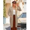 imageGRACE KARIN Womens 2025 Trendy Long Cardigans Sweater Lightweight Open Front Long Sleeve Maxi Duster Coats with PocketsKhaki