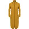 imageGRACE KARIN Womens 2025 Trendy Long Cardigans Sweater Lightweight Open Front Long Sleeve Maxi Duster Coats with PocketsMustard