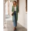 imageGRACE KARIN Womens 2025 Trendy Long Cardigans Sweater Lightweight Open Front Long Sleeve Maxi Duster Coats with PocketsOlive Green