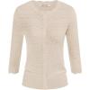 imageGRACE KARIN Womens 34 Short Sleeve Cropped Cardigan Lightweight Button up Crochet Knit Sweater Shrug for Summer SpringLight Apricot
