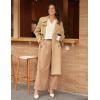 imageGRACE KARIN Womens Business Dressy Casual Blouses Pleated Long Sleeve Button Down Shirts V Neck Work Office Tops Loose FitApricot