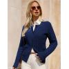 imageGRACE KARIN Womens Cable Knit Cardigan Sweaters Button Down Cardigans 2025 Fall Casual Long Sleeve TopsDark Blue