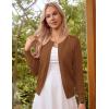 imageGRACE KARIN Womens Classic Long Sleeve Knit Cardigan Sweaters Casual Open Front Button Down Cardigans S3XLBrown