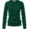 imageGRACE KARIN Womens Classic Long Sleeve Knit Cardigan Sweaters Casual Open Front Button Down Cardigans S3XLDark Green