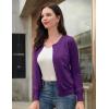 imageGRACE KARIN Womens Classic Long Sleeve Knit Cardigan Sweaters Casual Open Front Button Down Cardigans S3XLDark Purple