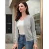 imageGRACE KARIN Womens Classic Long Sleeve Knit Cardigan Sweaters Casual Open Front Button Down Cardigans S3XLGray