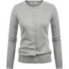 imageGRACE KARIN Womens Classic Long Sleeve Knit Cardigan Sweaters Casual Open Front Button Down Cardigans S3XLGray