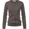 imageGRACE KARIN Womens Classic Long Sleeve Knit Cardigan Sweaters Casual Open Front Button Down Cardigans S3XLGrayishbrown