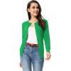 imageGRACE KARIN Womens Classic Long Sleeve Knit Cardigan Sweaters Casual Open Front Button Down Cardigans S3XLGreen