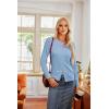 imageGRACE KARIN Womens Classic Long Sleeve Knit Cardigan Sweaters Casual Open Front Button Down Cardigans S3XLLight Blue