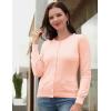 imageGRACE KARIN Womens Classic Long Sleeve Knit Cardigan Sweaters Casual Open Front Button Down Cardigans S3XLLight Pink