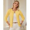 imageGRACE KARIN Womens Classic Long Sleeve Knit Cardigan Sweaters Casual Open Front Button Down Cardigans S3XLLight Yellow