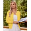 imageGRACE KARIN Womens Classic Long Sleeve Knit Cardigan Sweaters Casual Open Front Button Down Cardigans S3XLLight Yellow