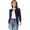 imageGRACE KARIN Womens Classic Long Sleeve Knit Cardigan Sweaters Casual Open Front Button Down Cardigans S3XLNavy Blue