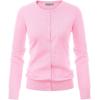imageGRACE KARIN Womens Classic Long Sleeve Knit Cardigan Sweaters Casual Open Front Button Down Cardigans S3XLPink