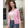 imageGRACE KARIN Womens Classic Long Sleeve Knit Cardigan Sweaters Casual Open Front Button Down Cardigans S3XLPink
