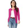 imageGRACE KARIN Womens Classic Long Sleeve Knit Cardigan Sweaters Casual Open Front Button Down Cardigans S3XLPink22