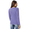imageGRACE KARIN Womens Classic Long Sleeve Knit Cardigan Sweaters Casual Open Front Button Down Cardigans S3XLPurple