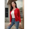 imageGRACE KARIN Womens Classic Long Sleeve Knit Cardigan Sweaters Casual Open Front Button Down Cardigans S3XLRed