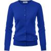 imageGRACE KARIN Womens Classic Long Sleeve Knit Cardigan Sweaters Casual Open Front Button Down Cardigans S3XLRoyal Blue