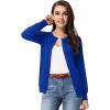 imageGRACE KARIN Womens Classic Long Sleeve Knit Cardigan Sweaters Casual Open Front Button Down Cardigans S3XLRoyal Blue