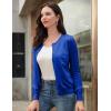 imageGRACE KARIN Womens Classic Long Sleeve Knit Cardigan Sweaters Casual Open Front Button Down Cardigans S3XLRoyal Blue