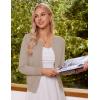 imageGRACE KARIN Womens Classic Long Sleeve Knit Cardigan Sweaters Casual Open Front Button Down Cardigans S3XLTan