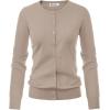 imageGRACE KARIN Womens Classic Long Sleeve Knit Cardigan Sweaters Casual Open Front Button Down Cardigans S3XLTan