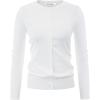 imageGRACE KARIN Womens Classic Long Sleeve Knit Cardigan Sweaters Casual Open Front Button Down Cardigans S3XLWhite22