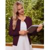 imageGRACE KARIN Womens Classic Long Sleeve Knit Cardigan Sweaters Casual Open Front Button Down Cardigans S3XLWine Red