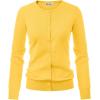 imageGRACE KARIN Womens Classic Long Sleeve Knit Cardigan Sweaters Casual Open Front Button Down Cardigans S3XLYellow