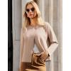 imageGRACE KARIN Womens Cropped Knit Sweater Blazer Oversized Open Front Jackets 2025 Fall Laple Cardigans Dressy CasualApricot
