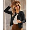 imageGRACE KARIN Womens Cropped Knit Sweater Blazer Oversized Open Front Jackets 2025 Fall Laple Cardigans Dressy CasualBlack