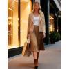 imageGRACE KARIN Womens Cropped Knit Sweater Blazer Oversized Open Front Jackets 2025 Fall Laple Cardigans Dressy CasualKhaki