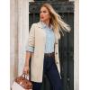 imageGRACE KARIN Womens Fall Long Cardigan Sweaters with Pockets Button Knit Blazer Trendy Open Front Dressy Casual JacketApricot