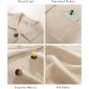 imageGRACE KARIN Womens Fall Long Cardigan Sweaters with Pockets Button Knit Blazer Trendy Open Front Dressy Casual JacketApricot