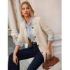 imageGRACE KARIN Womens Fall Long Cardigan Sweaters with Pockets Button Knit Blazer Trendy Open Front Dressy Casual JacketApricot