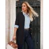 imageGRACE KARIN Womens Fall Long Cardigan Sweaters with Pockets Button Knit Blazer Trendy Open Front Dressy Casual JacketBlack