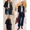 imageGRACE KARIN Womens Fall Long Cardigan Sweaters with Pockets Button Knit Blazer Trendy Open Front Dressy Casual JacketBlack