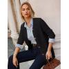 imageGRACE KARIN Womens Fall Long Cardigan Sweaters with Pockets Button Knit Blazer Trendy Open Front Dressy Casual JacketBlack