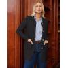 imageGRACE KARIN Womens Fall Long Cardigan Sweaters with Pockets Button Knit Blazer Trendy Open Front Dressy Casual JacketBlack
