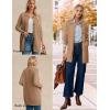 imageGRACE KARIN Womens Fall Long Cardigan Sweaters with Pockets Button Knit Blazer Trendy Open Front Dressy Casual JacketCamel